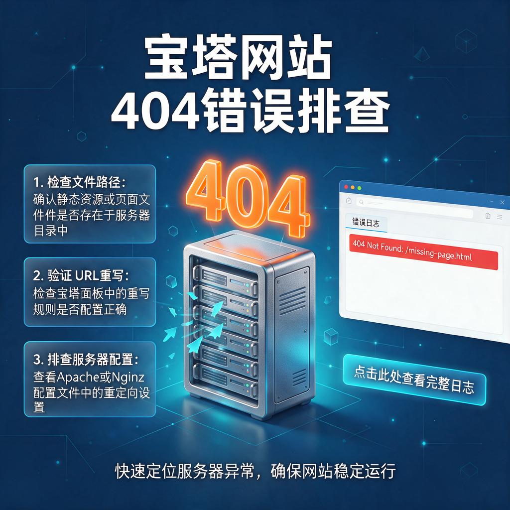 宝塔网站404错误排查