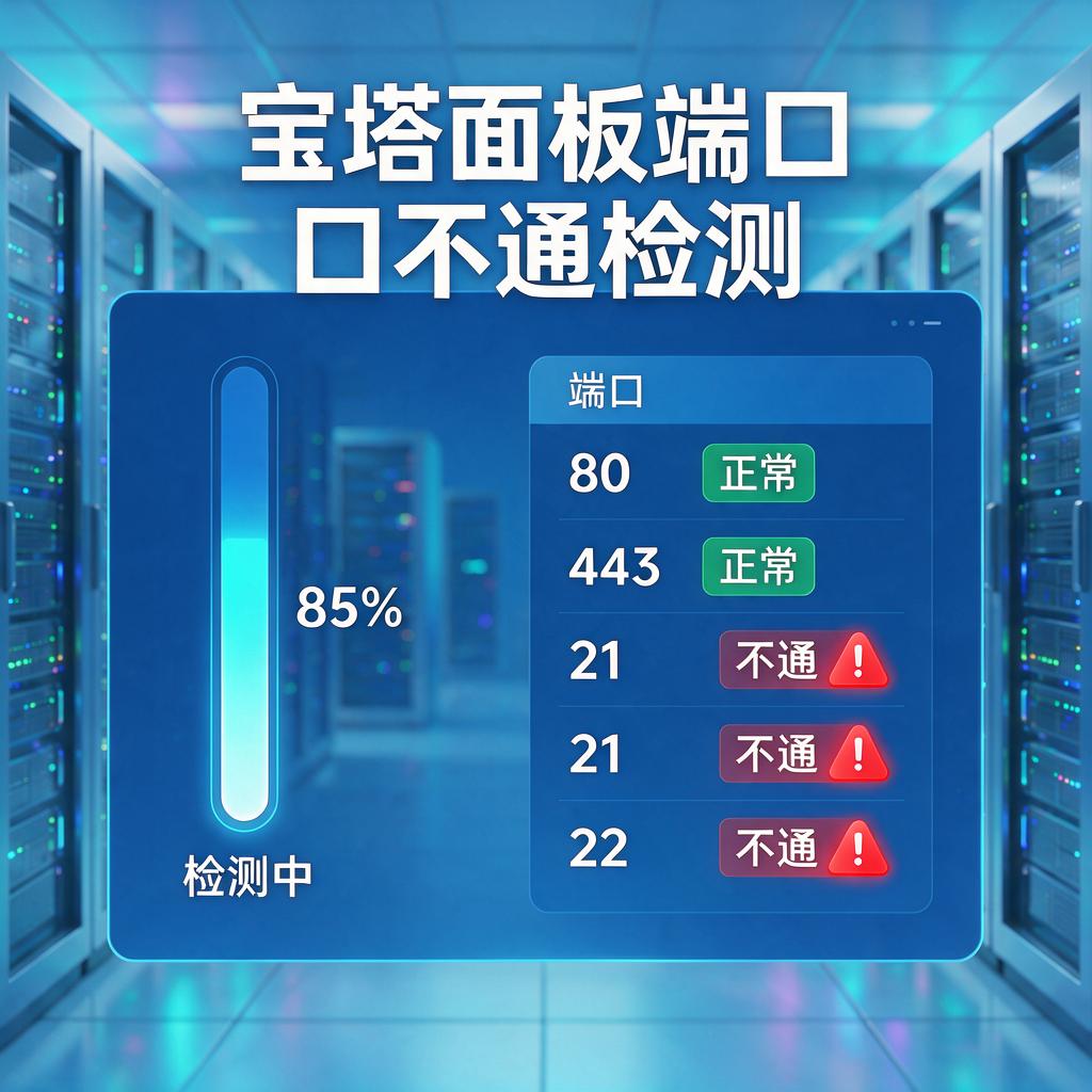 宝塔面板端口不通检测