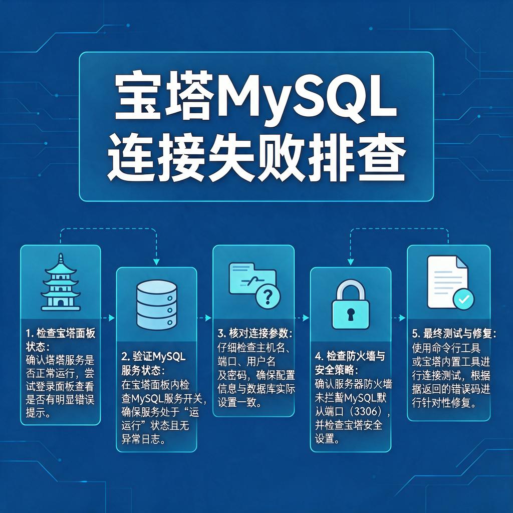 宝塔MySQL连接失败排查