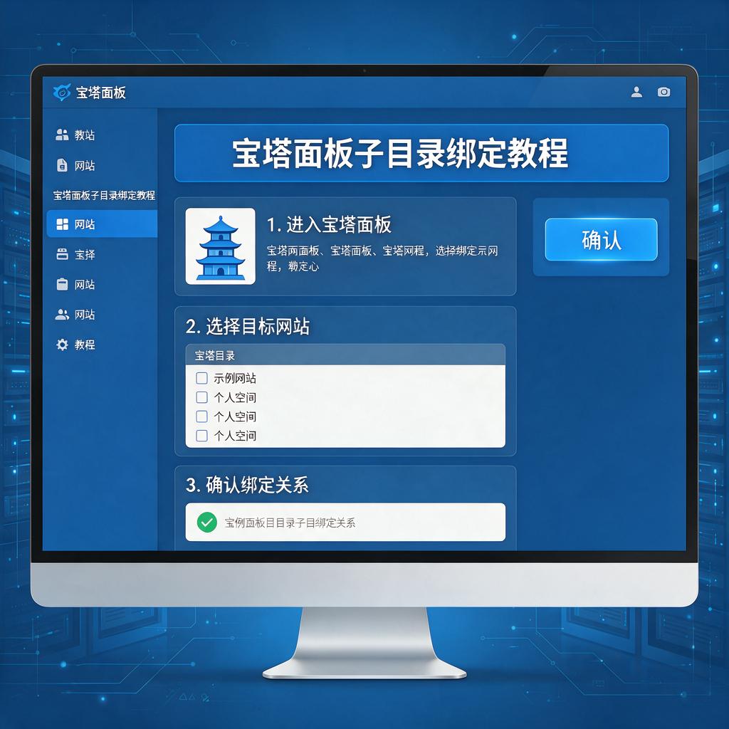 宝塔面板子目录绑定教程 宝塔面板子目录绑定教程