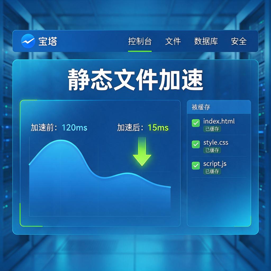 宝塔面板静态文件加速