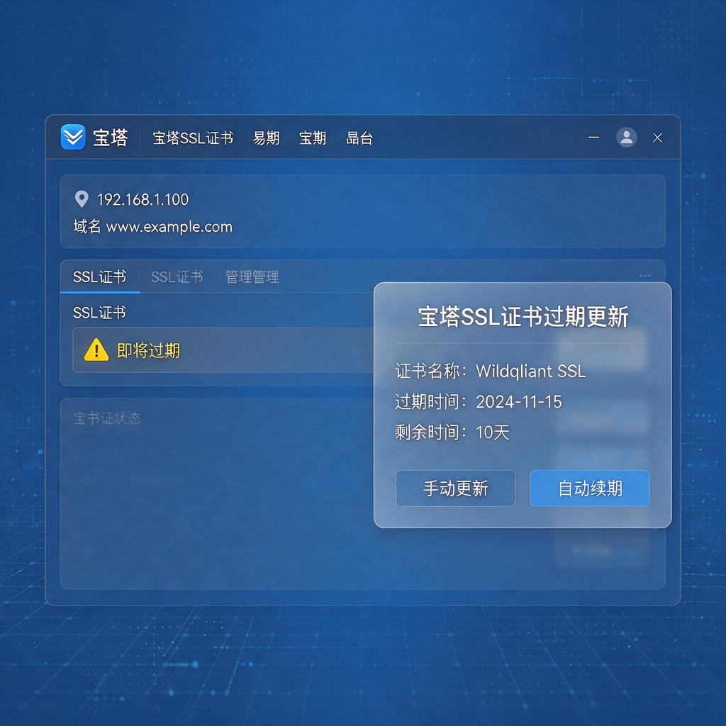 宝塔SSL证书过期更新 第1张 宝塔SSL证书过期更新 第1张