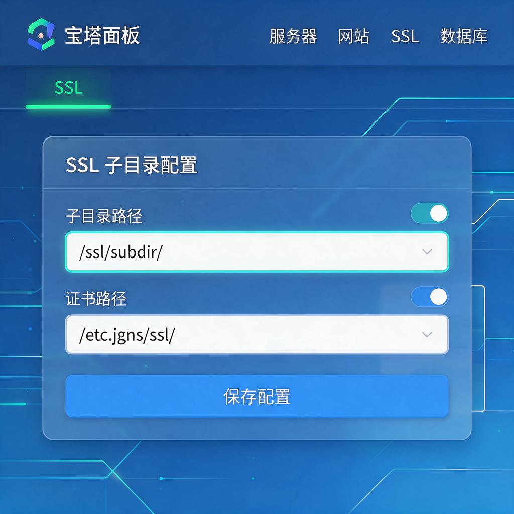 宝塔面板SSL子目录配置 宝塔面板SSL子目录配置