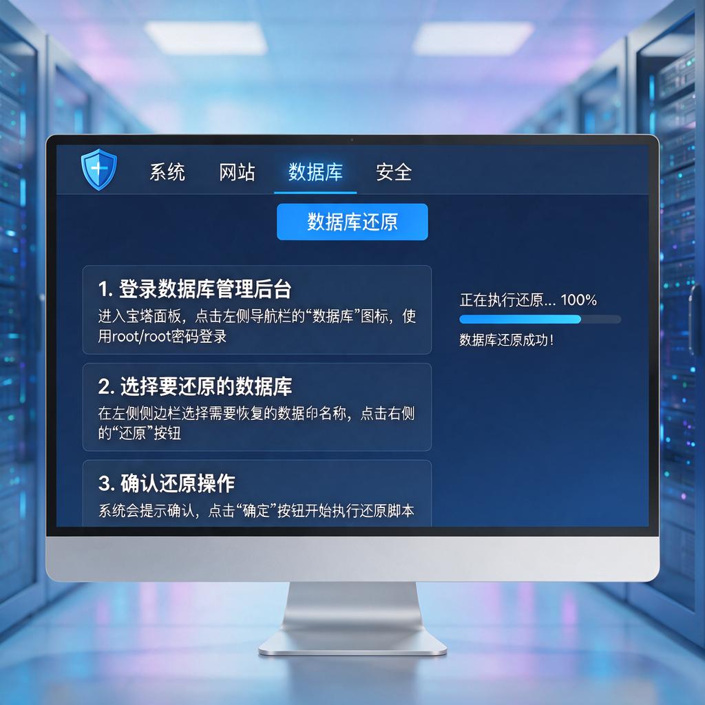 宝塔面板数据库还原教程 第1张 宝塔面板数据库还原教程 第1张