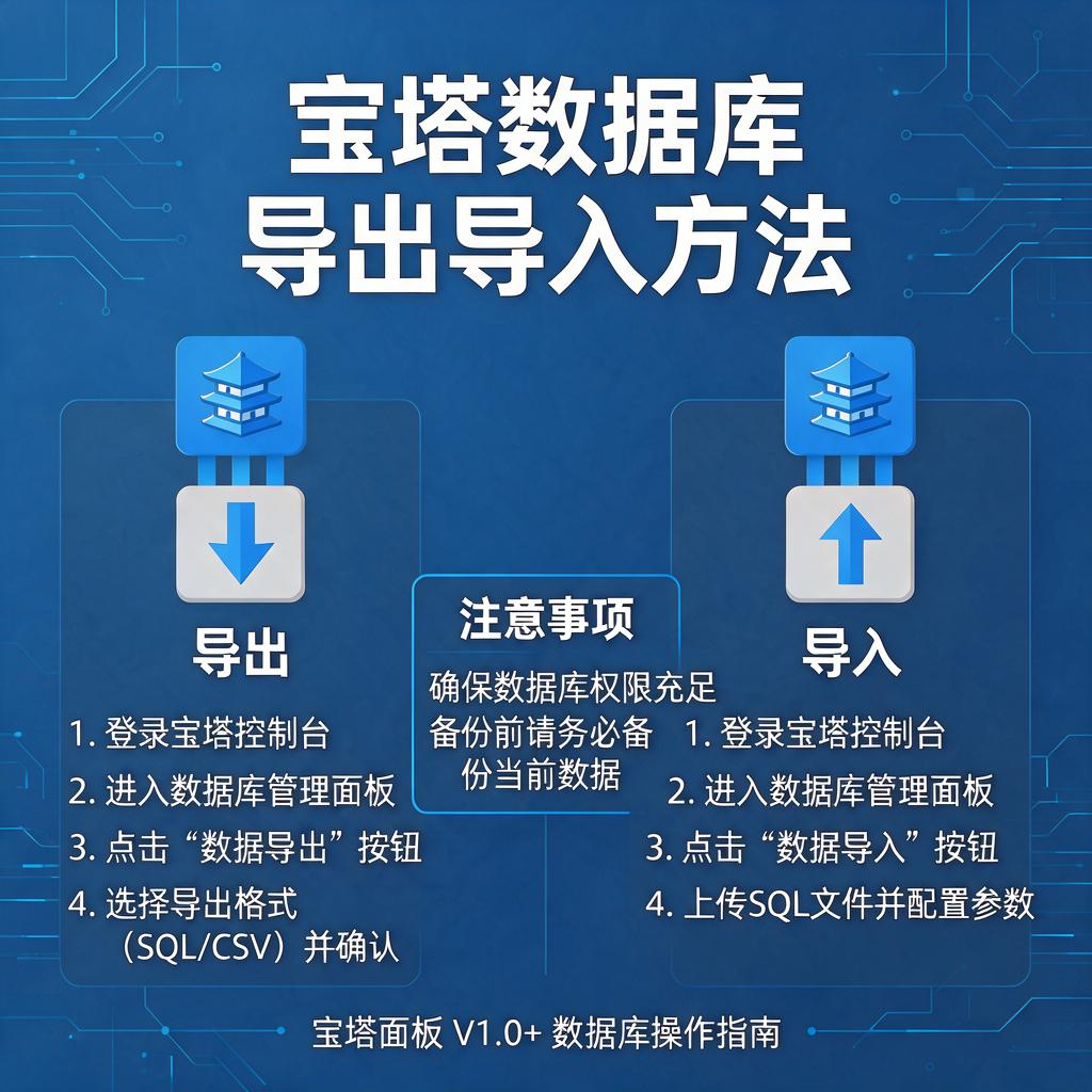 宝塔数据库导出导入方法 第1张 宝塔数据库导出导入方法 第1张