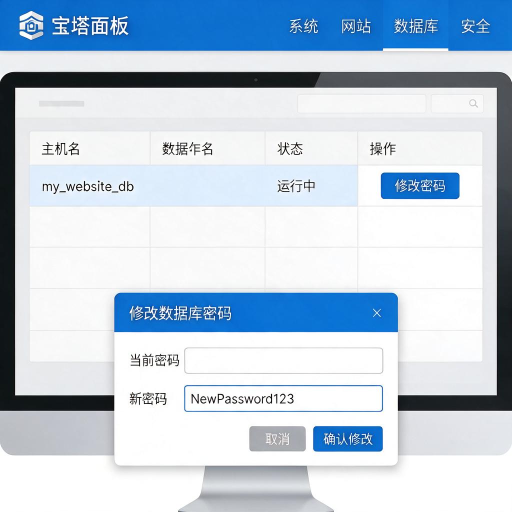 宝塔面板修改数据库密码 第1张 宝塔面板修改数据库密码 第1张