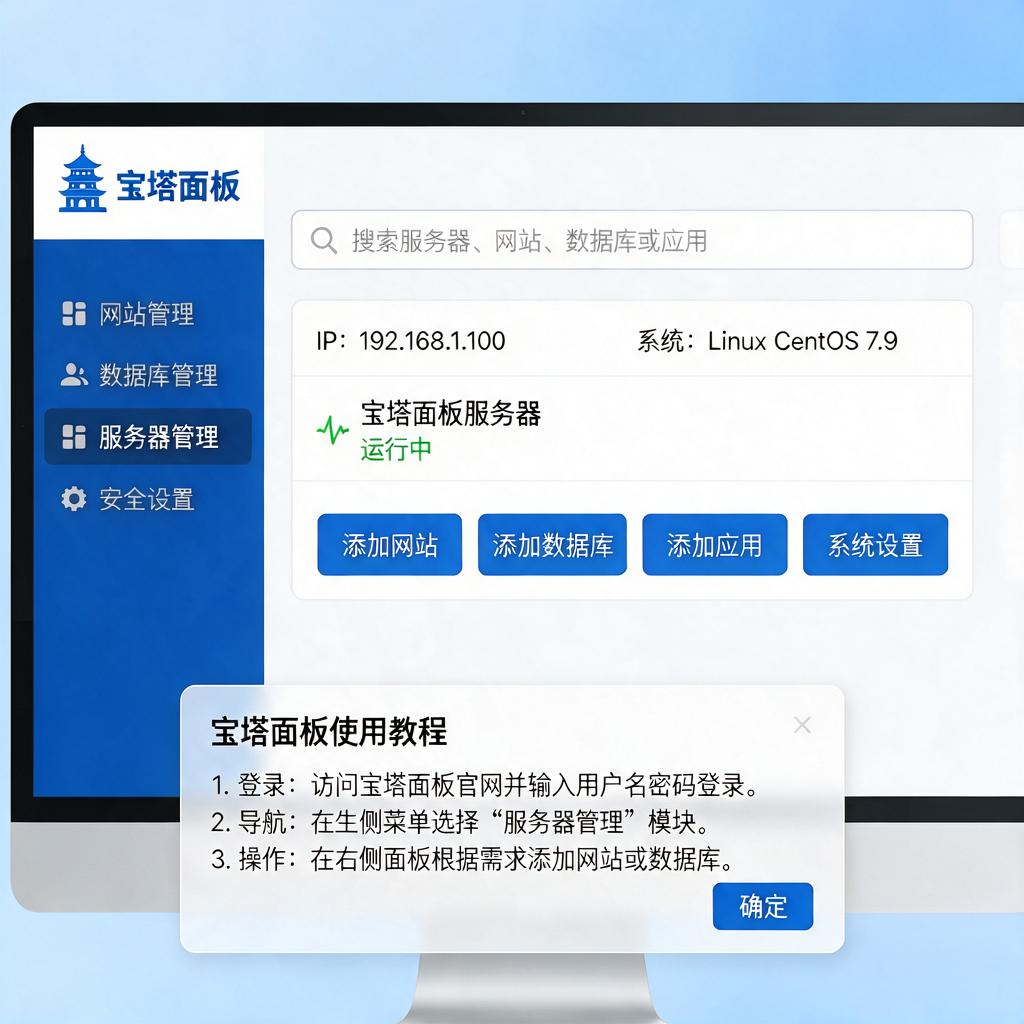 宝塔面板使用教程 第1张 宝塔面板使用教程 第1张
