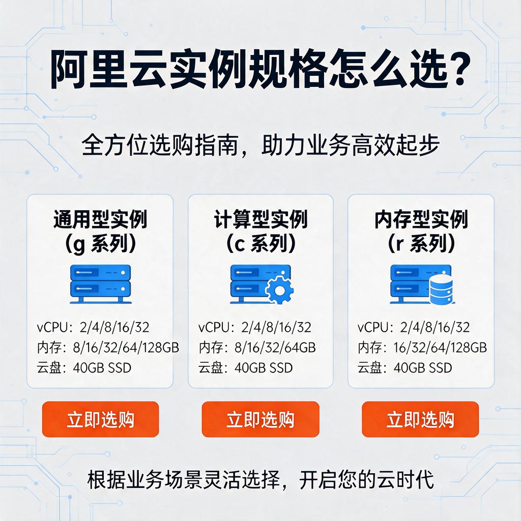 阿里云实例规格怎么选