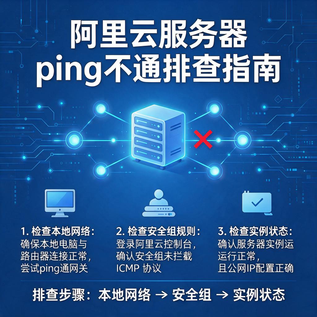 阿里云服务器ping不通排查