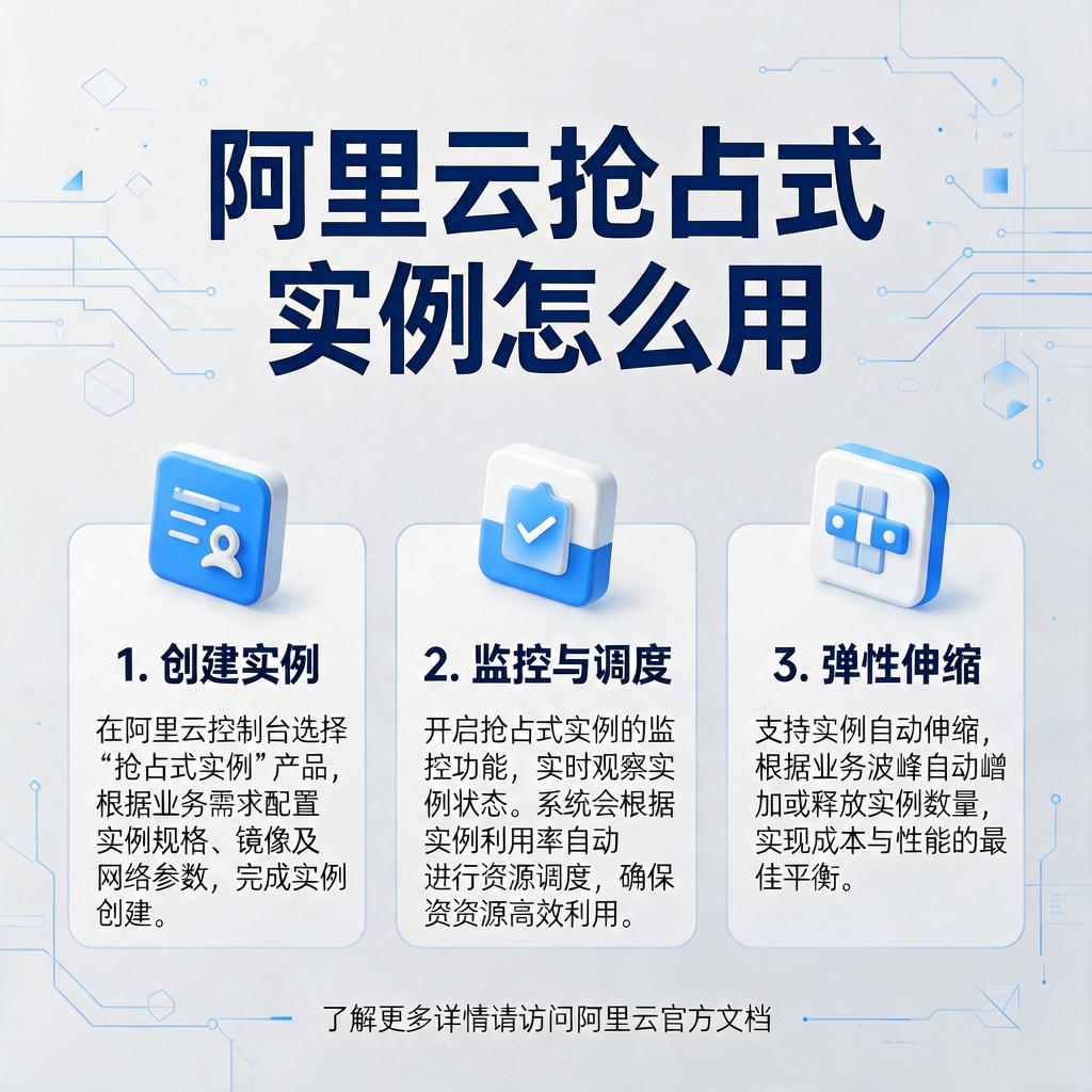 阿里云抢占式实例怎么用