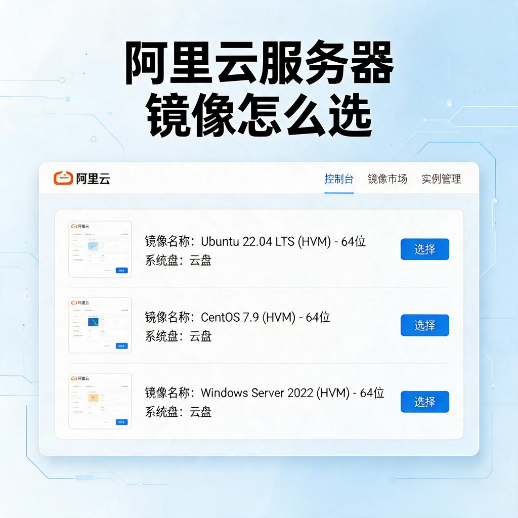 阿里云服务器镜像怎么选
