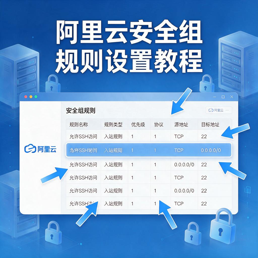 阿里云安全组规则设置教程