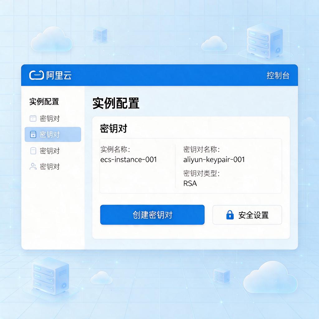 阿里云服务器密钥对配置