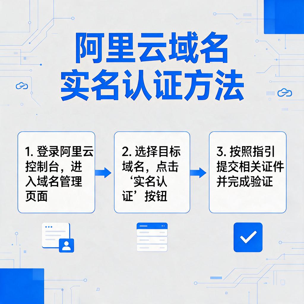 阿里云域名实名认证方法