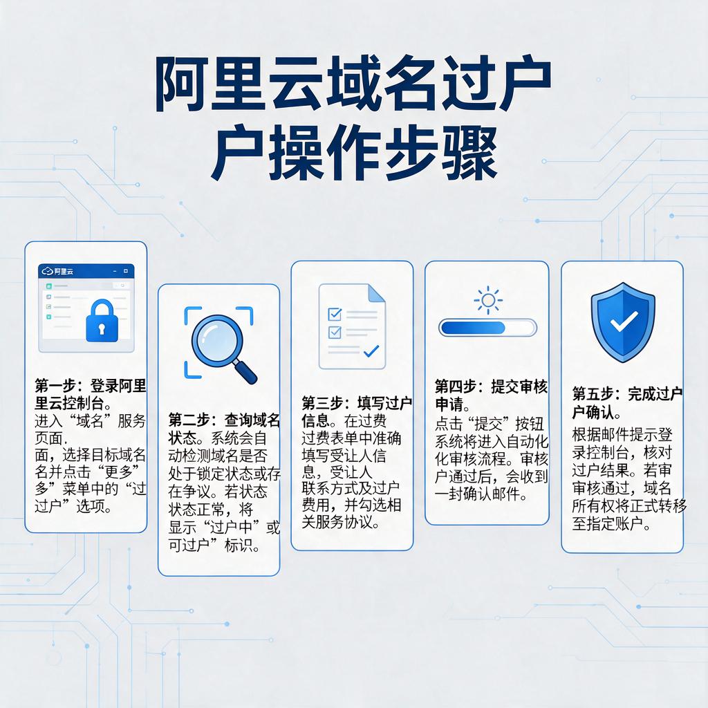 阿里云域名过户操作步骤