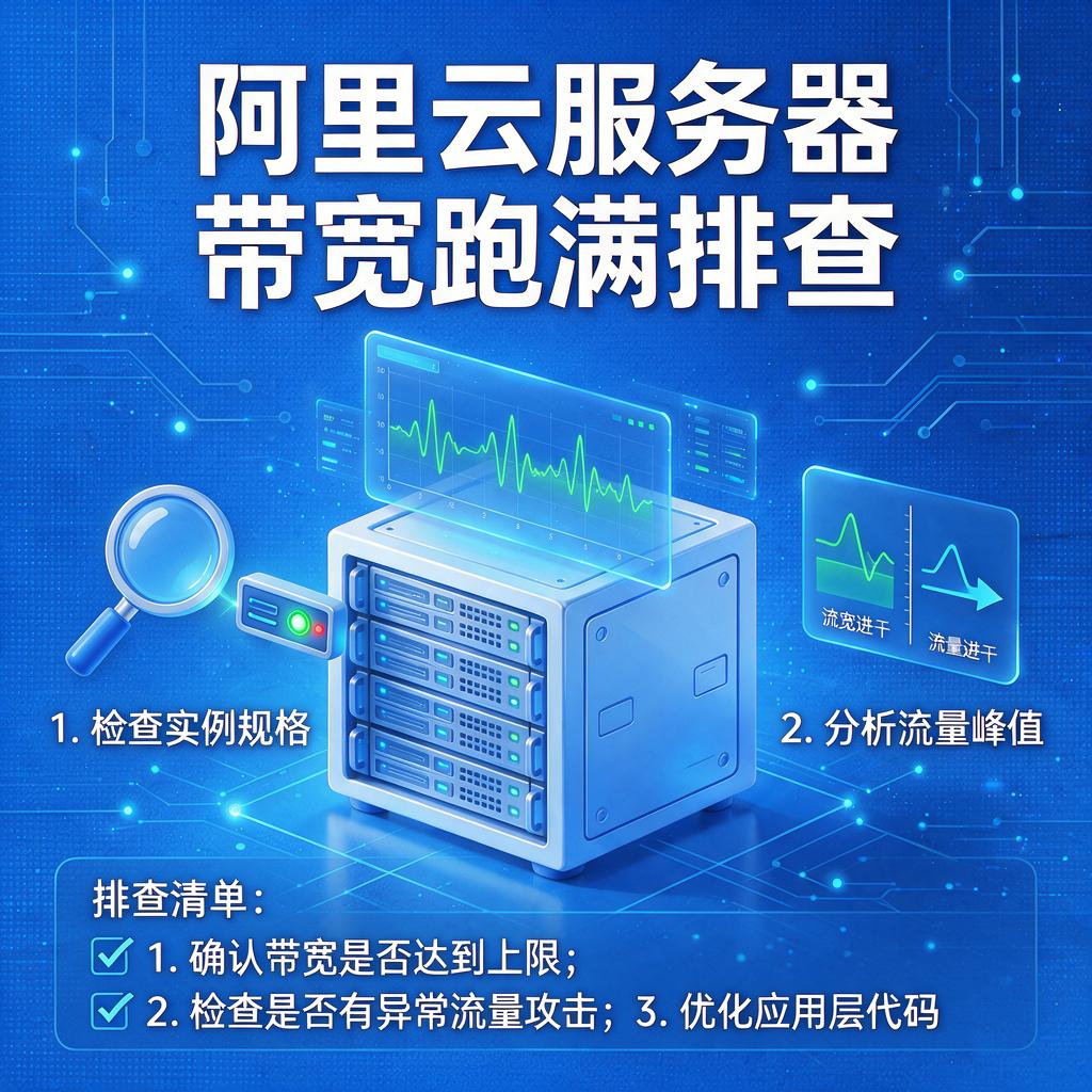 阿里云服务器带宽跑满排查
