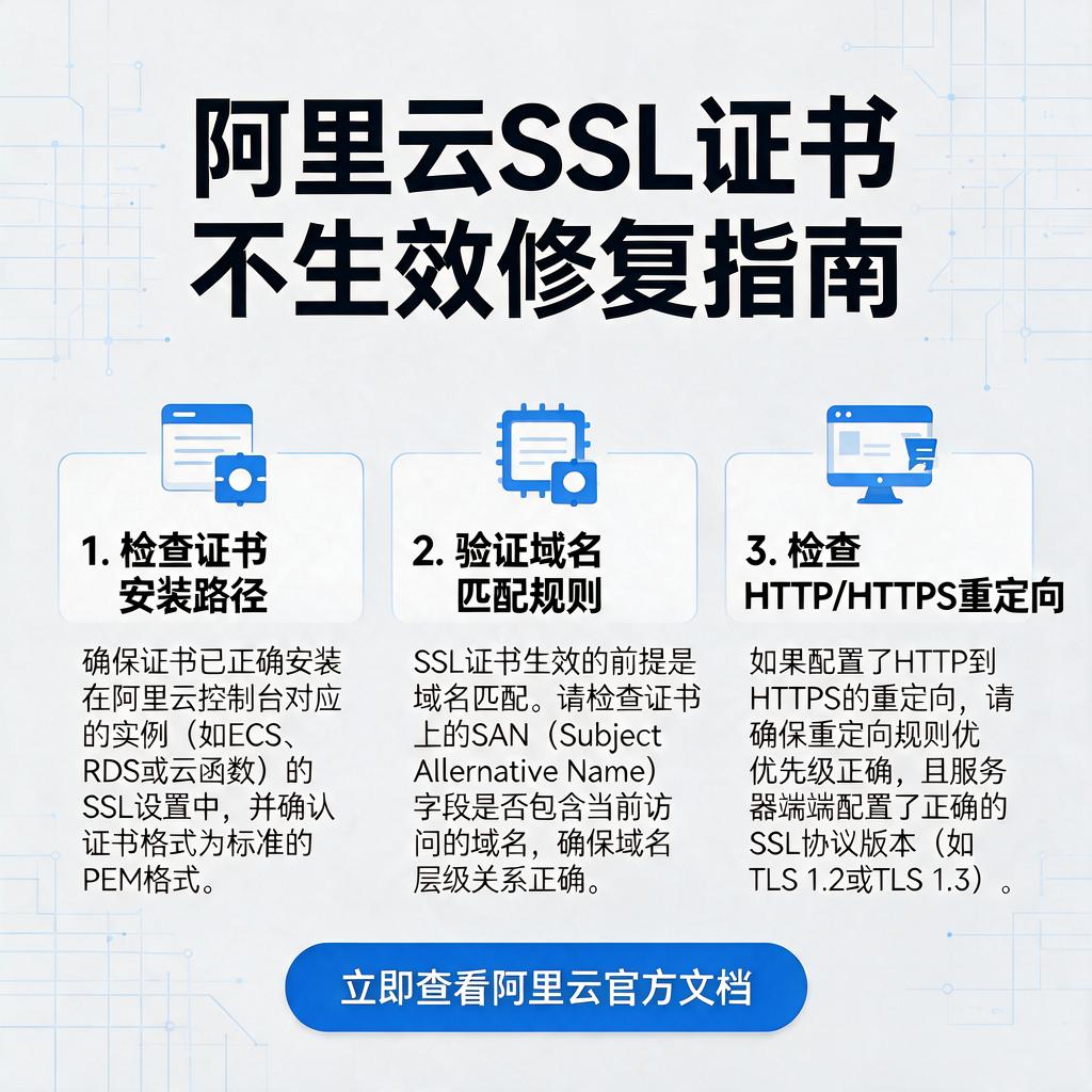 阿里云SSL证书不生效修复
