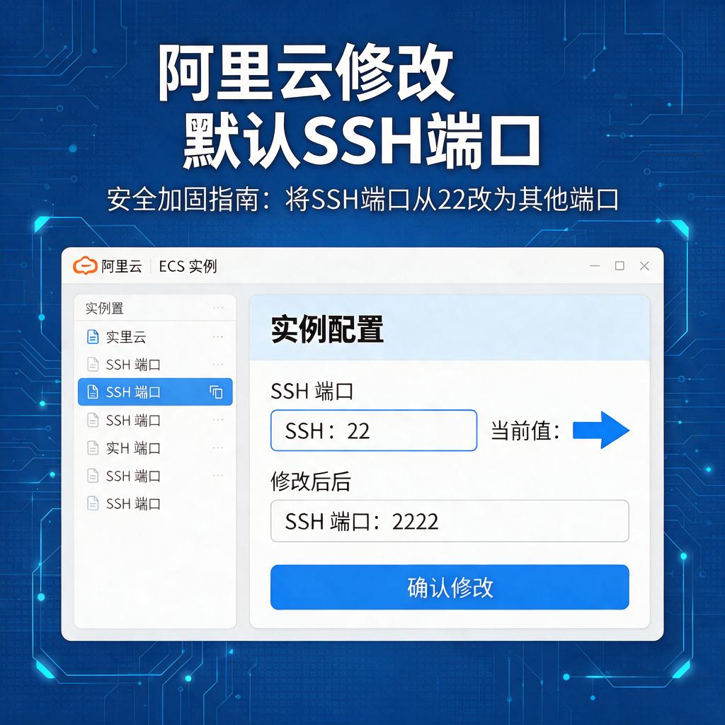 阿里云修改默认SSH端口