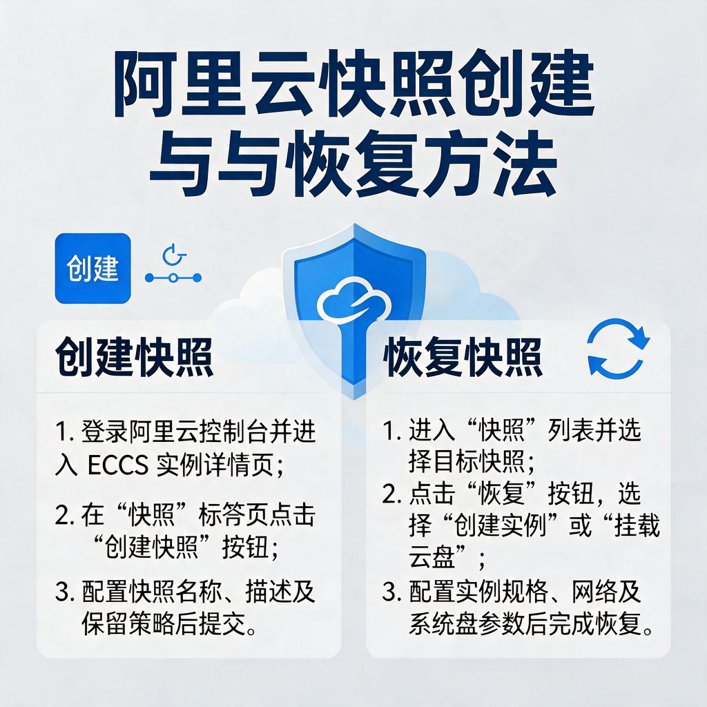 阿里云快照创建与恢复方法