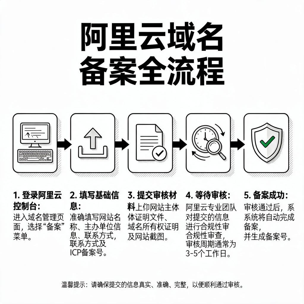 阿里云域名备案全流程